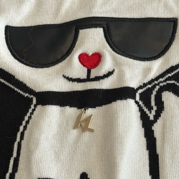 Karl Lagerfeld Black Cat Swearer Size L - Picture 2 of 5